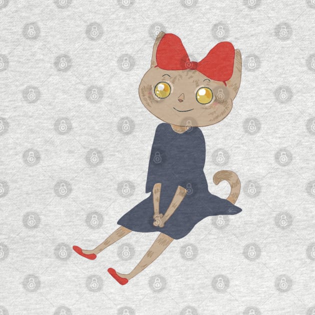 Kiki cat by bitingnclawing